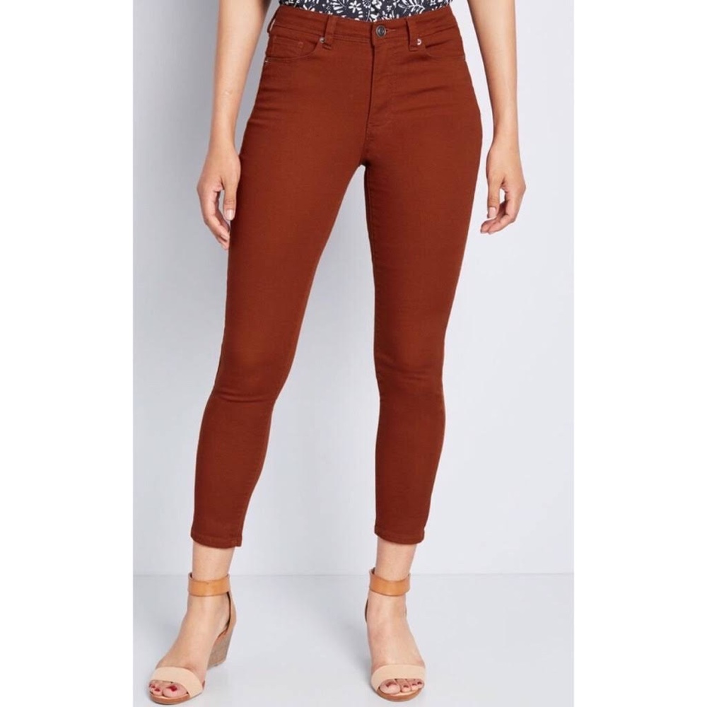 Modcloth Exceptional Staple Jeans in Burnt Orange Sz 10